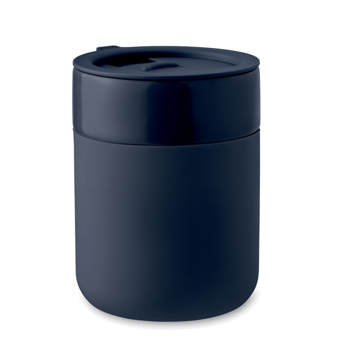 Gobelet en céramique promotionnel 330ml QUERAM Bleu marine